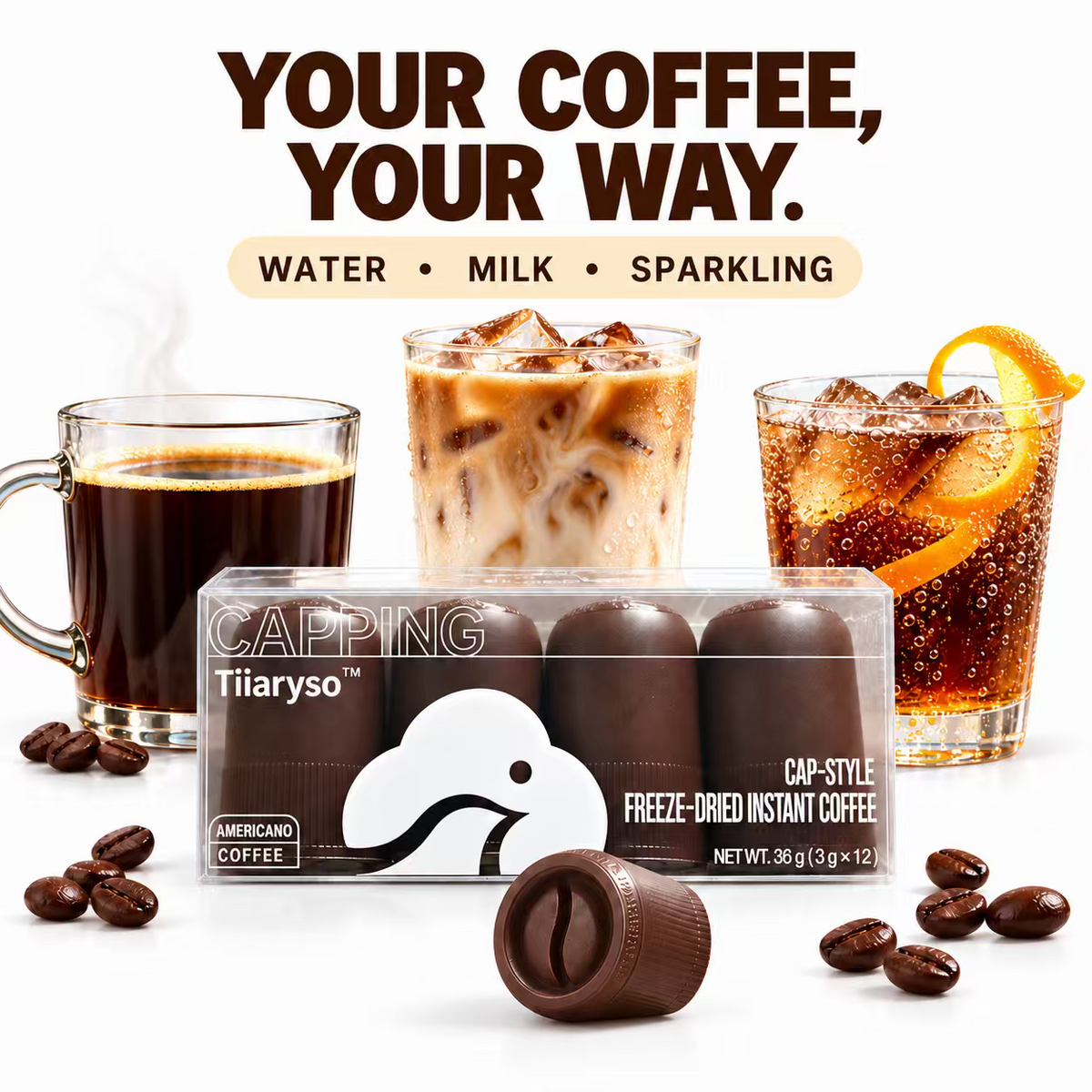 Classic Americano — 12 Coffee Caps
