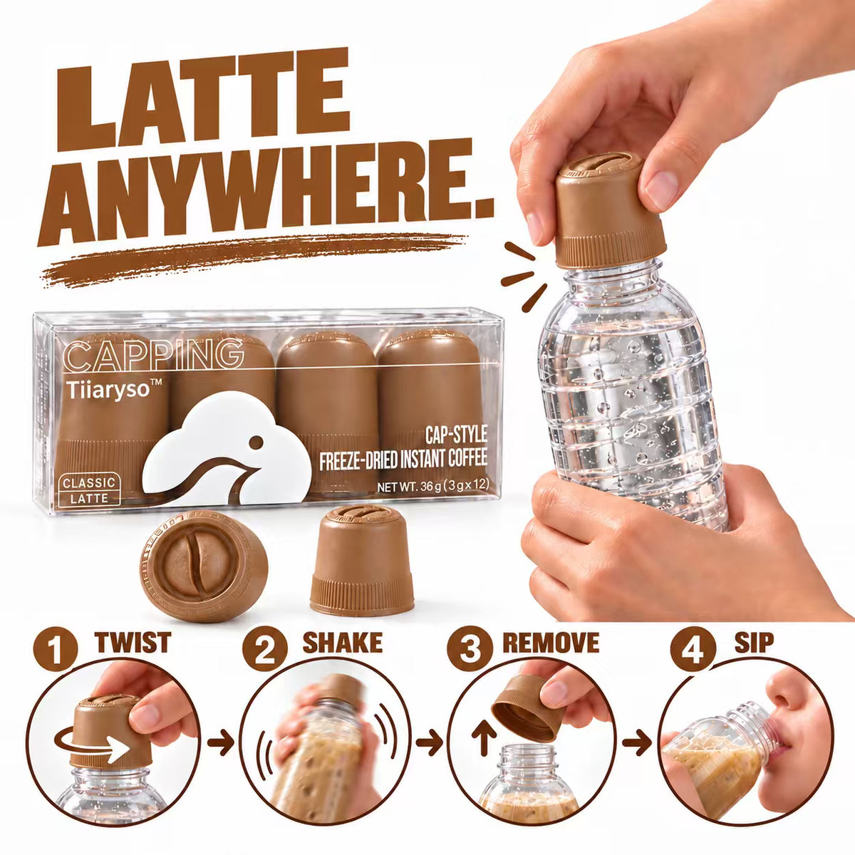 Classic Latte — 12 Coffee Caps