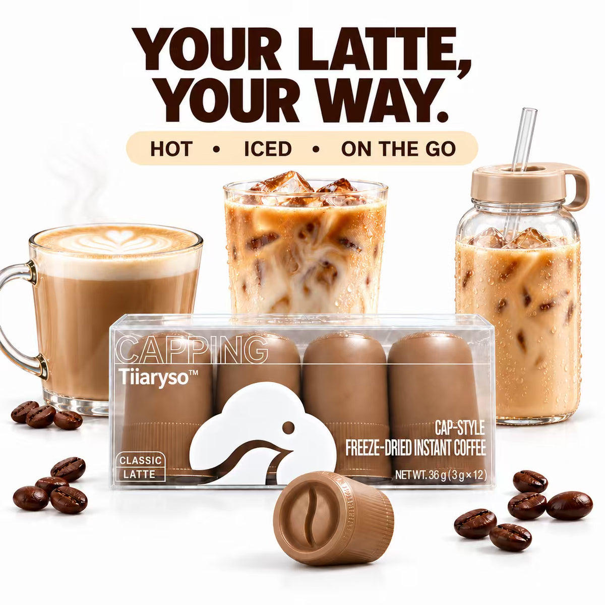 Classic Latte — 12 Coffee Caps